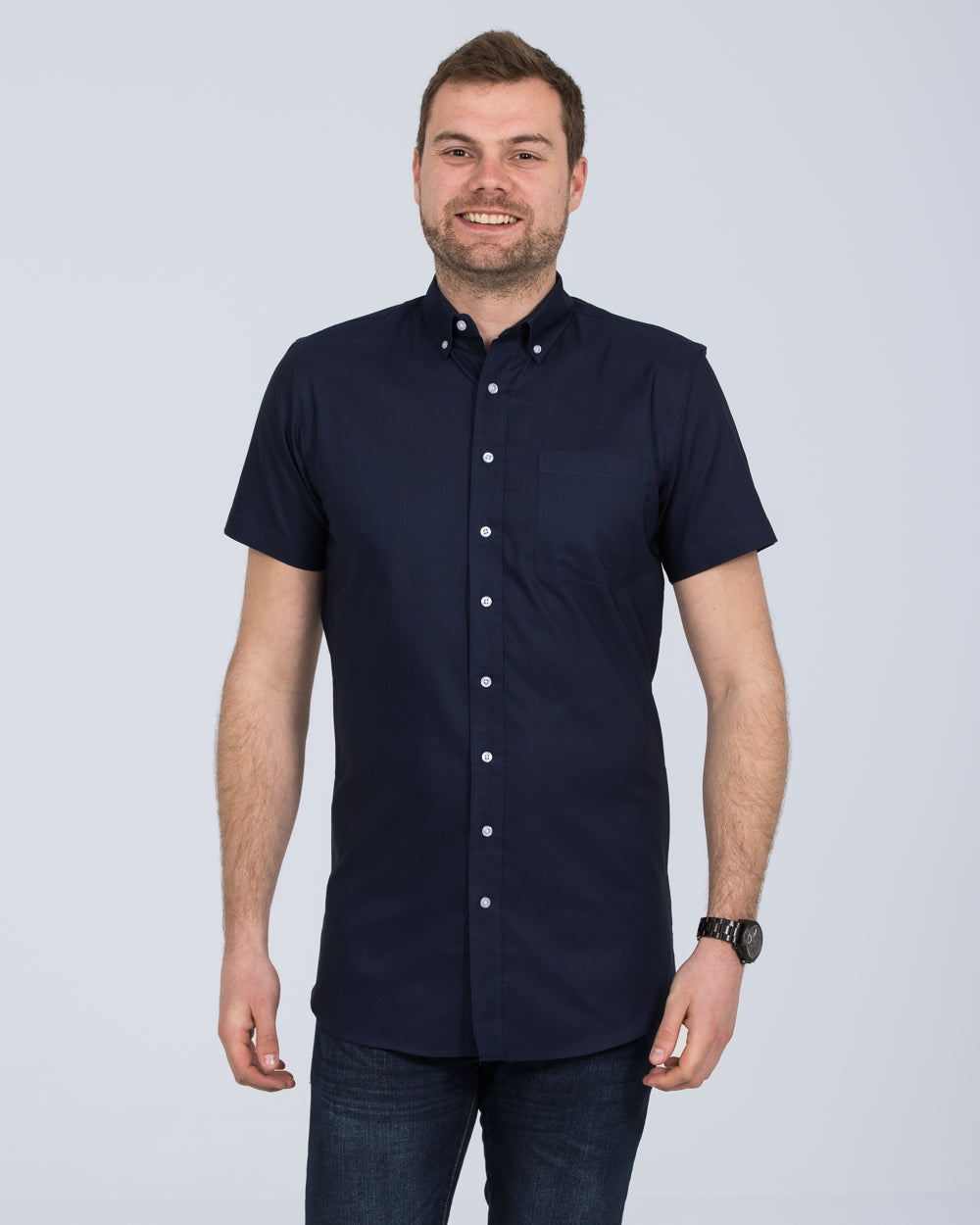 2t Slim Fit Short Sleeve Tall Shirt (navy blue)