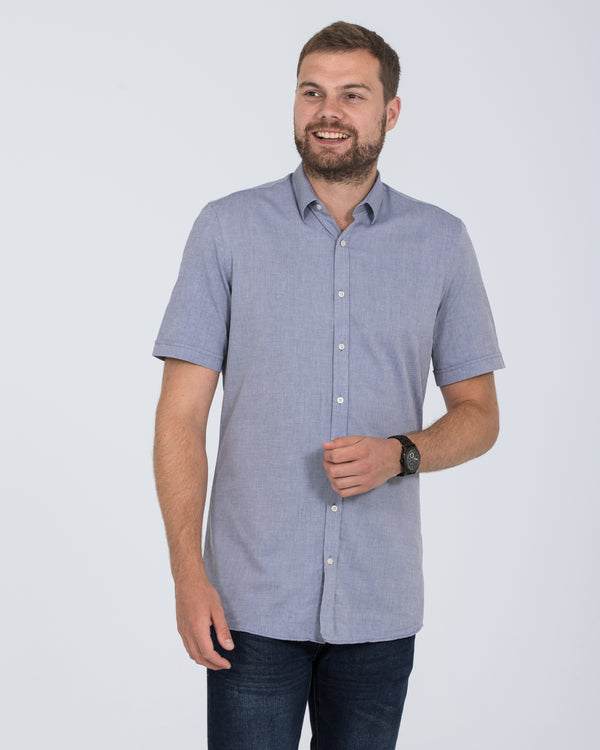 2t Leo Slim Fit Short Sleeve Tall Shirt (blue)