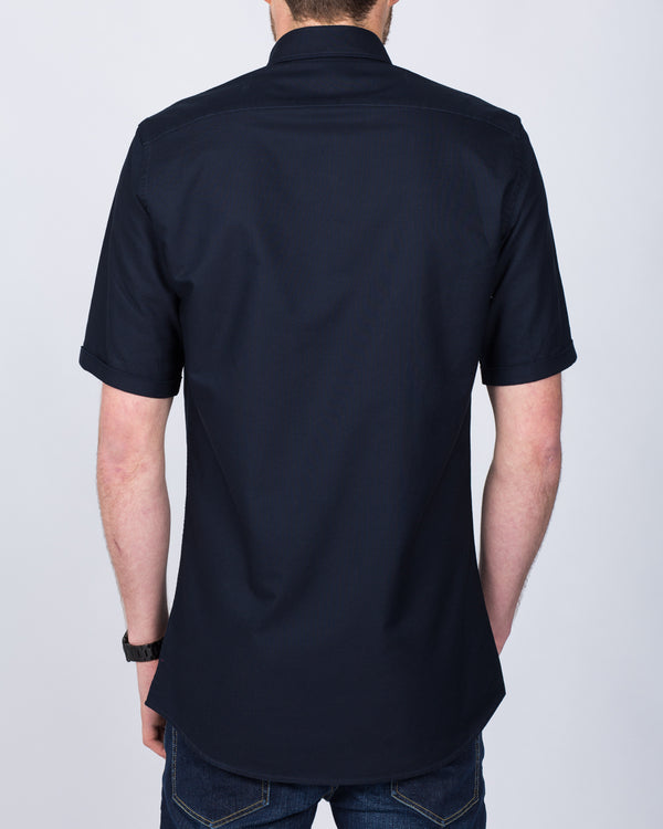 2t Slim Fit Short Sleeve Tall Shirt (navy)