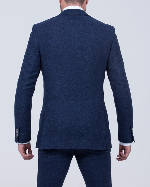 Skopes Jude Slim Fit Tall Suit (navy herringbone)