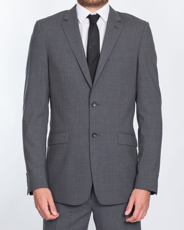 Skopes Regular Fit Wool Tall Suit (grey)