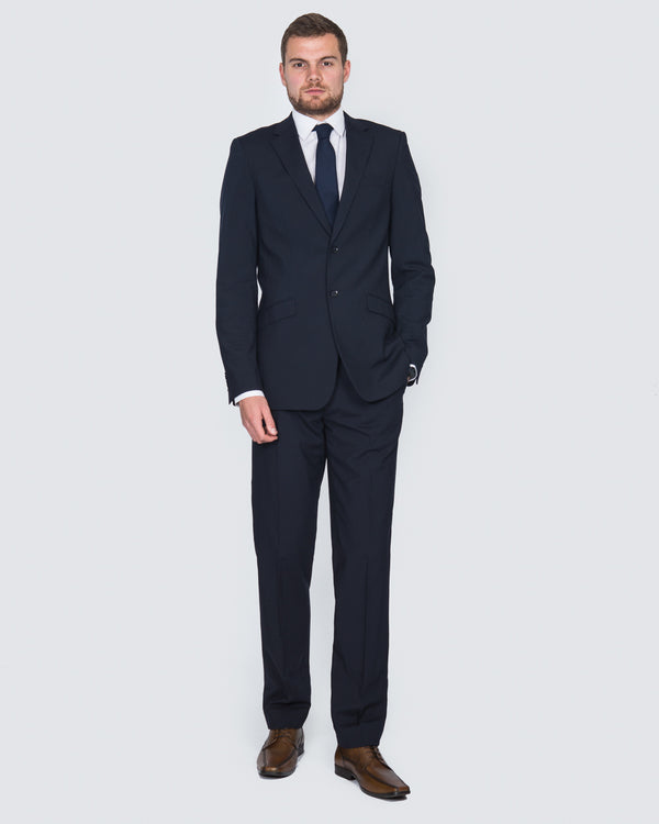 Skopes Regular Fit Wool Tall Suit (navy)