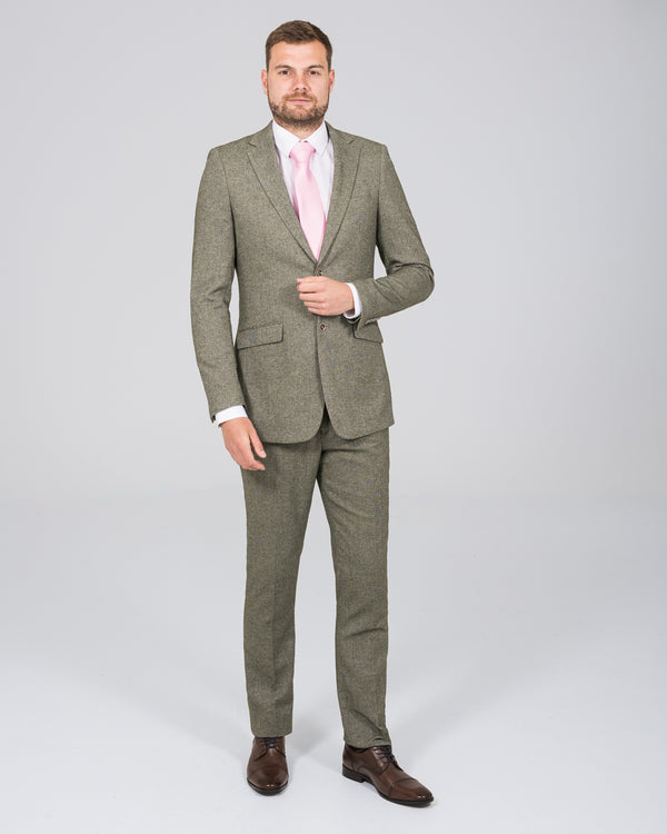 Skopes Jude Slim Fit Tall Suit (sage herringbone)