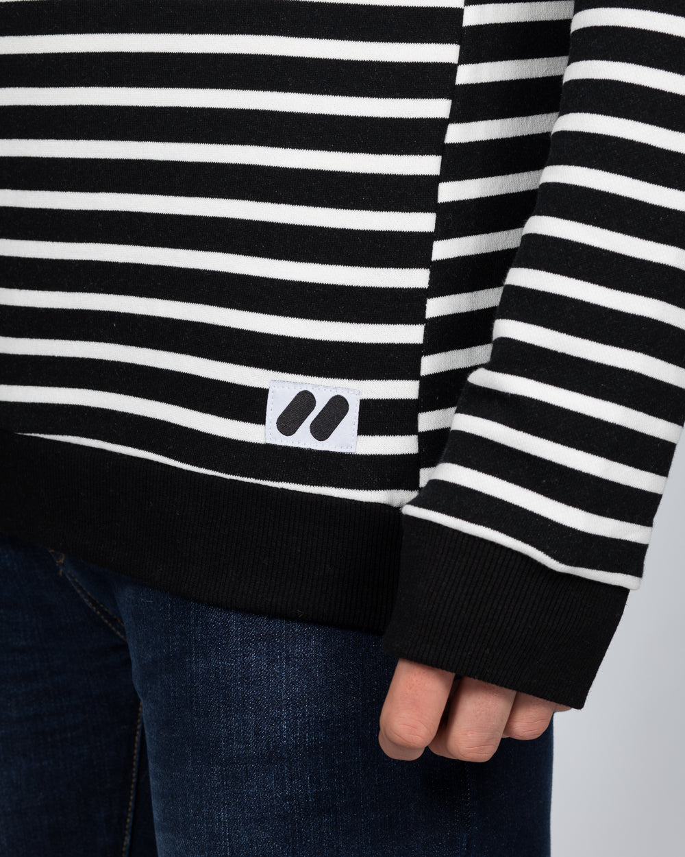 2t Tall Slim Fit Striped Sweatshirt (black)
