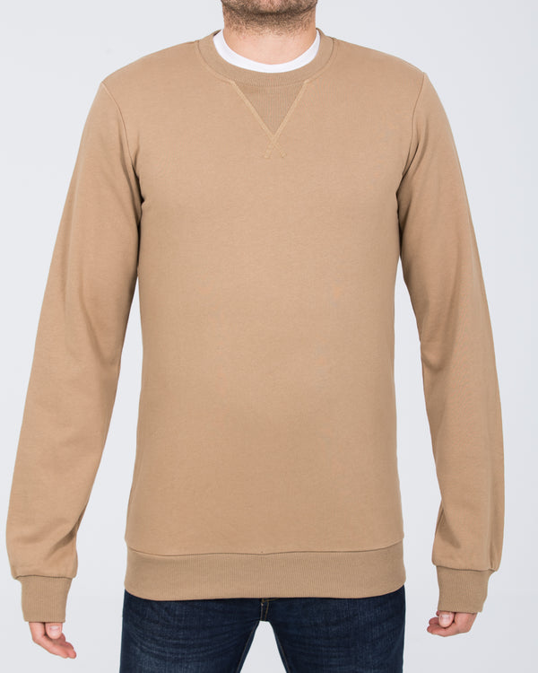 2t Alvin Slim Fit Tall Sweatshirt (taupe)