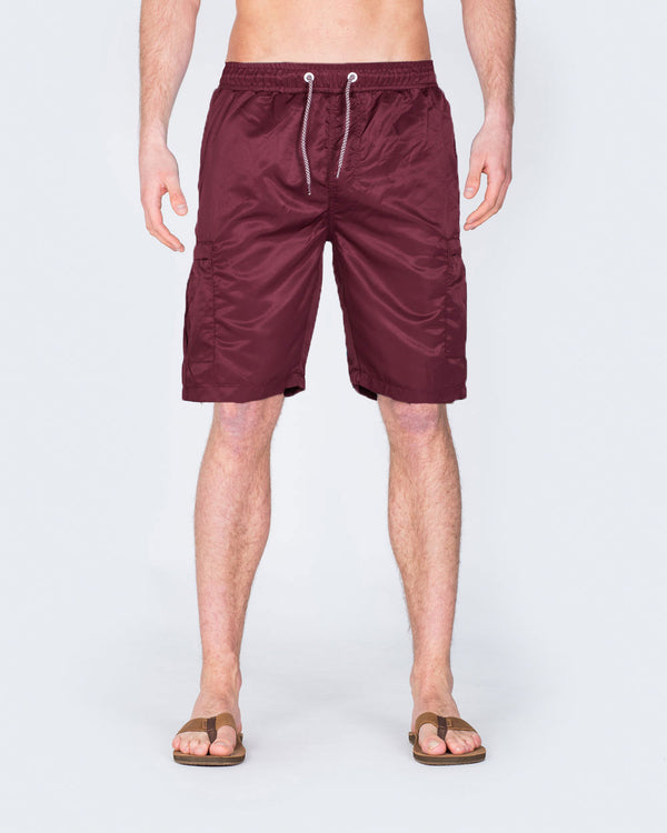 2t Tall Cargo Swim Shorts (burgundy)