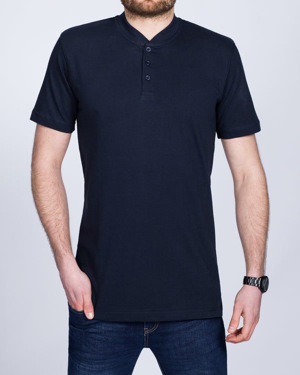 2t Tall Henley T-Shirt (navy)