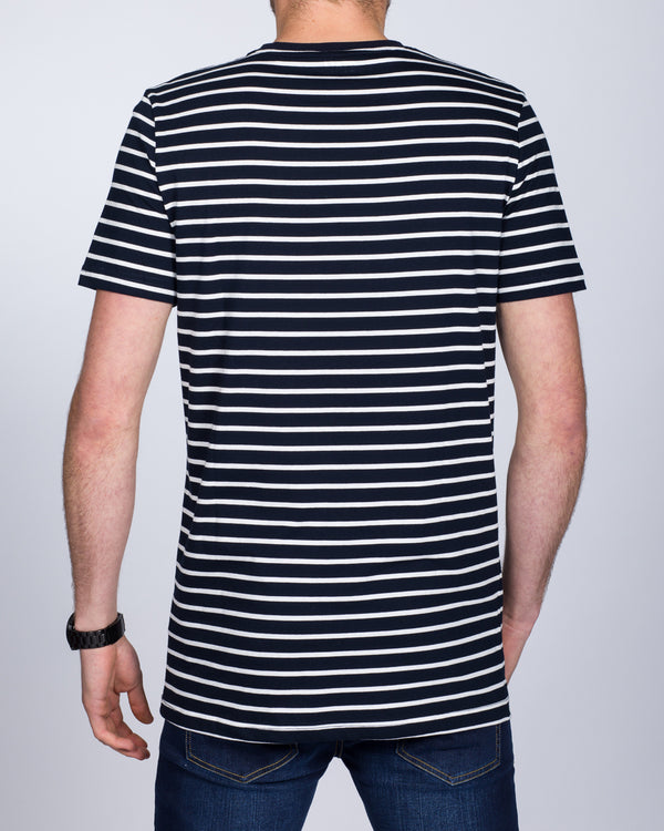 2t Tall Striped T-Shirt (navy)