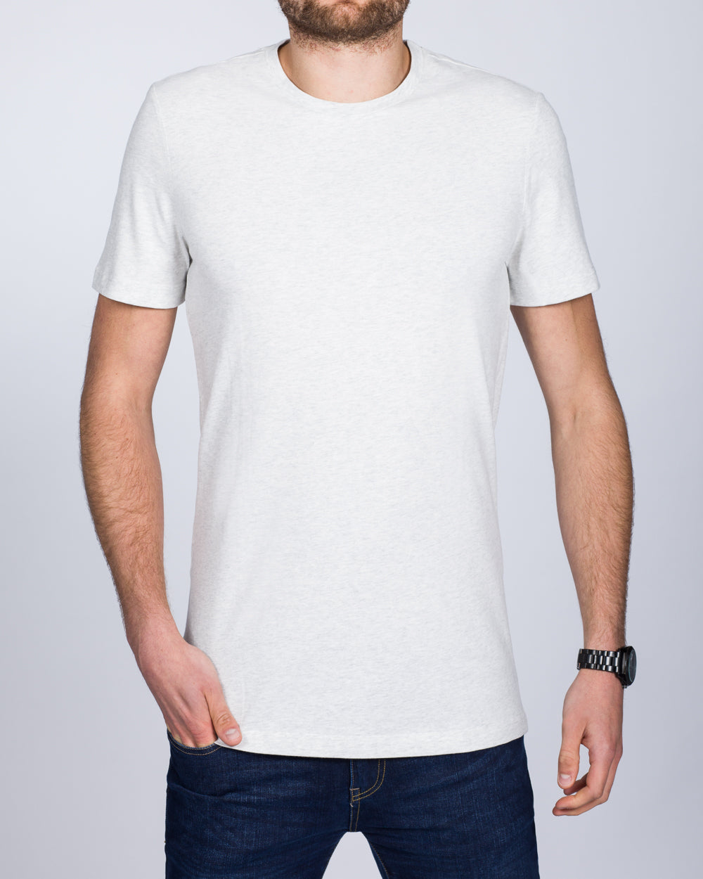 2t Tall T-Shirt (white marl)