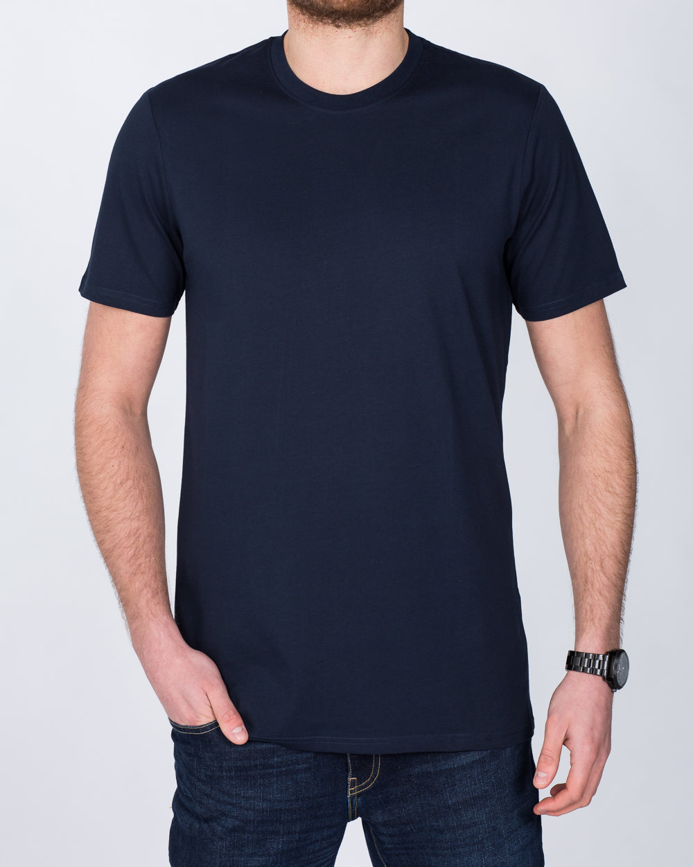 Girav Sydney Long Mens Tall T-Shirt (navy) | Tall Mens Clothing | 2tall.com
