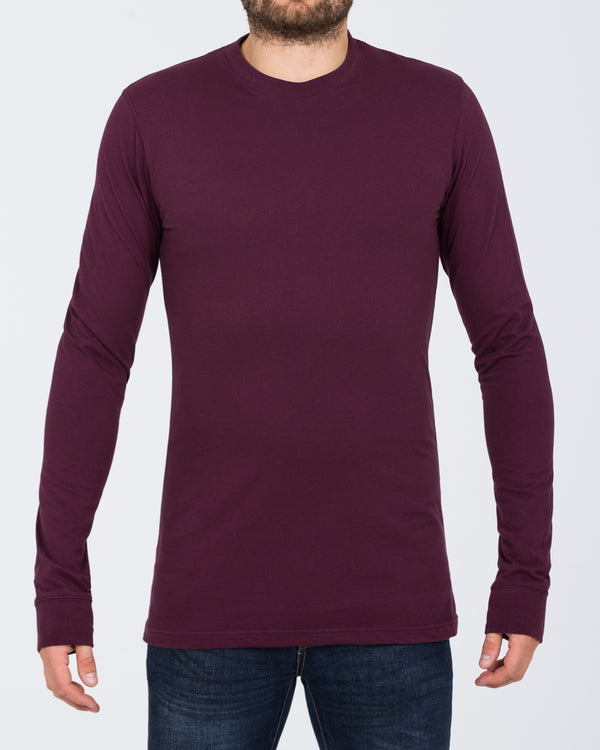 2t Samuel Long Sleeve Tall T-Shirt (plum)