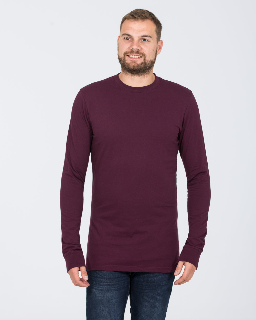2t Samuel Long Sleeve Tall T-Shirt (plum)
