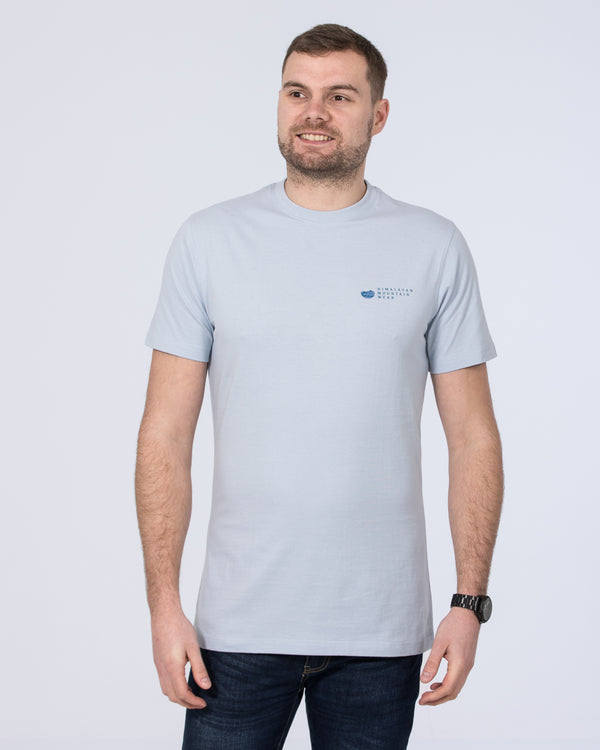 2t Hohe Himalaya-Print T-Shirt (hellblau)