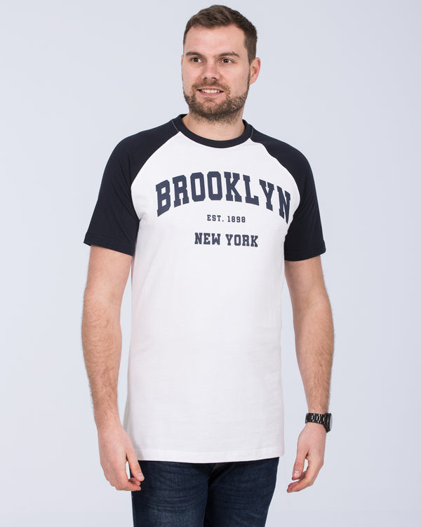 2t Tall Brooklyn Raglan T-Shirt (white)
