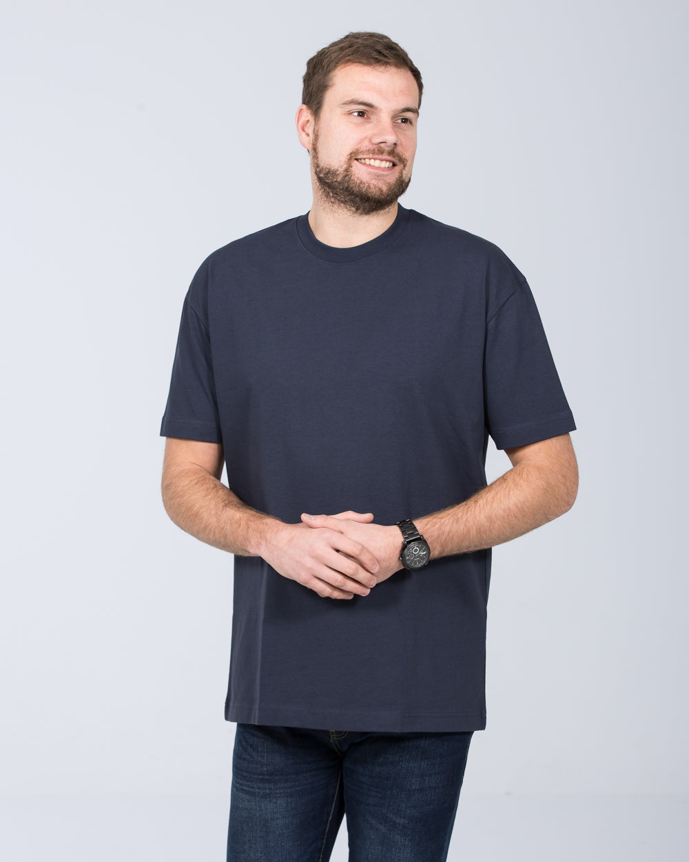 Girav Dallas Extra Tall Oversized T-Shirt (navy)