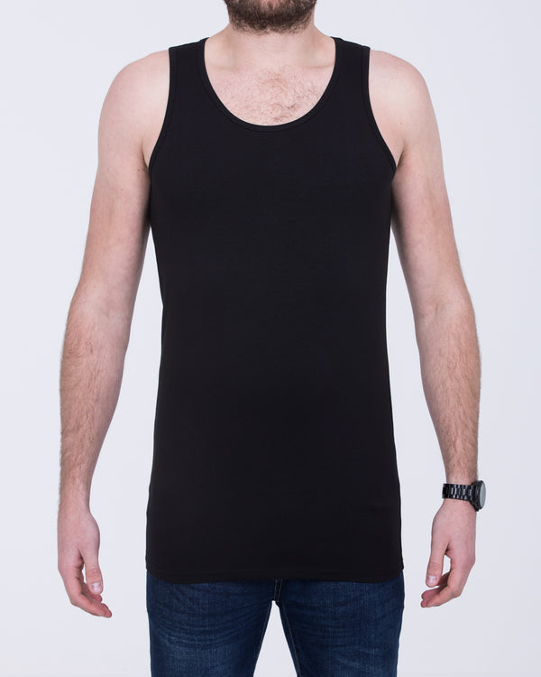 Girav Sleeveless Tall Vest (black) Twin Pack