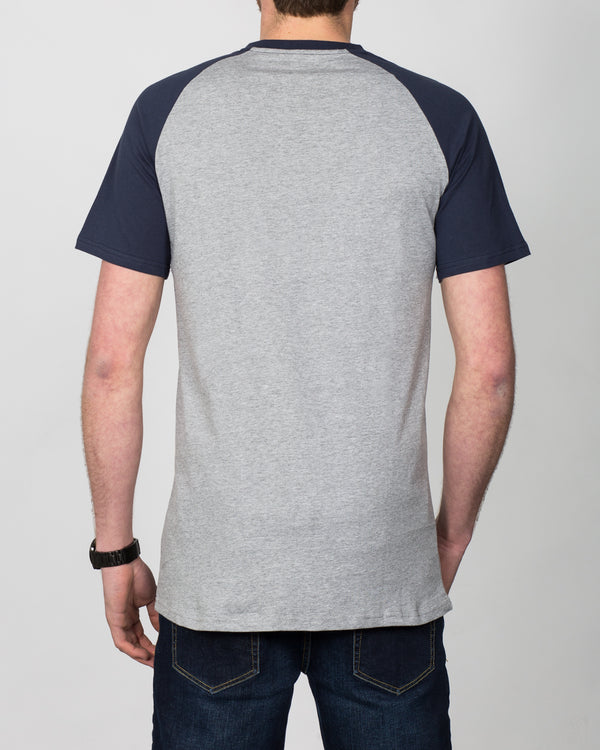 2t Tall Raglan T-Shirt (grey/navy)