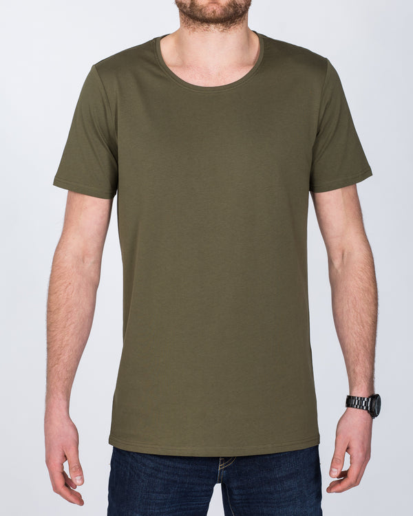 Girav Osaka Tall Deep Neck T-shirt (army green)