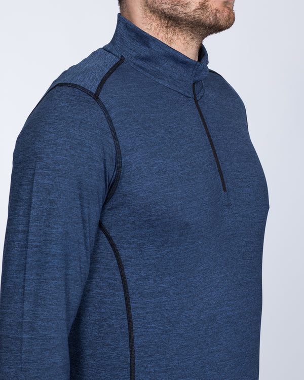 Girav Tall Quarter-Zip Baselayer (estate blue)