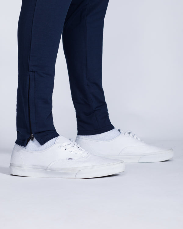 2t Slim Fit Zip Hem Training Joggers (navy)