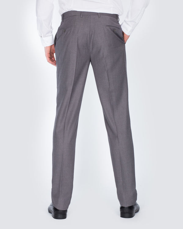 Skopes Slim Fit Superfeine Twill-Hose (grau)