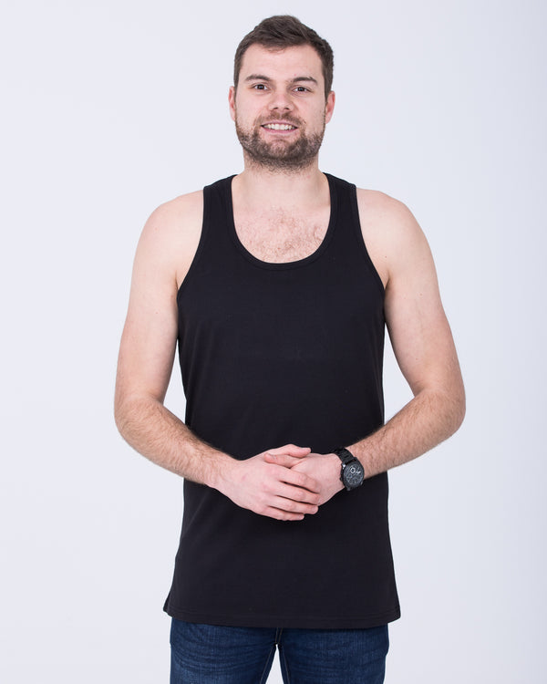 2t Samuel Tall Vest Top (black)