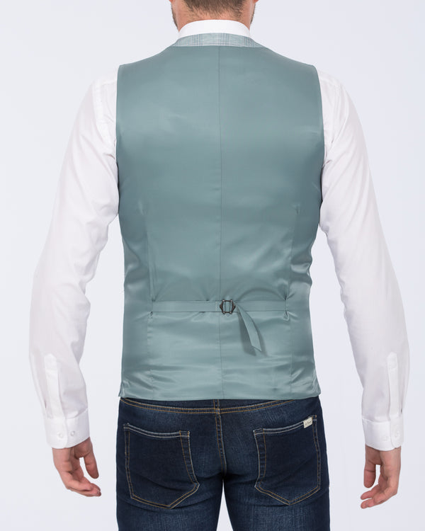 Skopes Montalvo Slim Fit Tall Waistcoat (light green check)