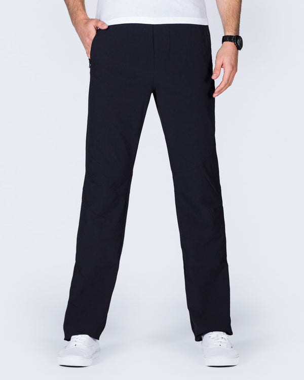 2t Thomas Slim Fit Tall Walking Trousers (black)